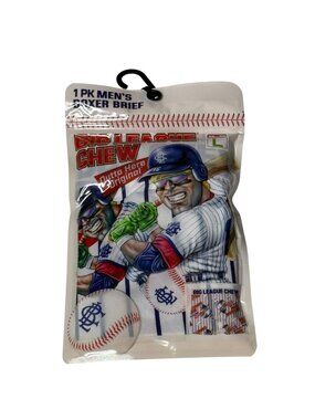 Big League Chew Boxer Briefs Mens Large Baseball Novelty Underwear